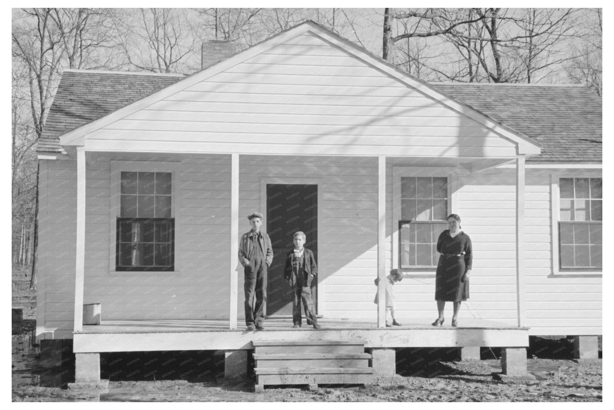 Chicot Farms House Arkansas January 1939 Vintage Photo - Available at KNOWOL