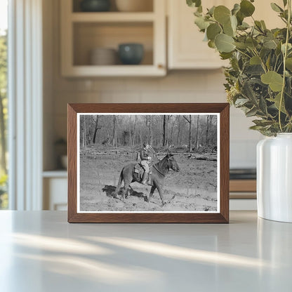 Chicot Farms Supervisor on Horseback January 1939 - Available at KNOWOL