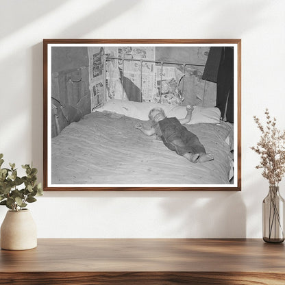 Child Asleep in Shack Home Southeast Missouri May 1938 - Available at KNOWOL