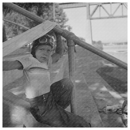 Child at Beach in Redding California June 1942 - Available at KNOWOL