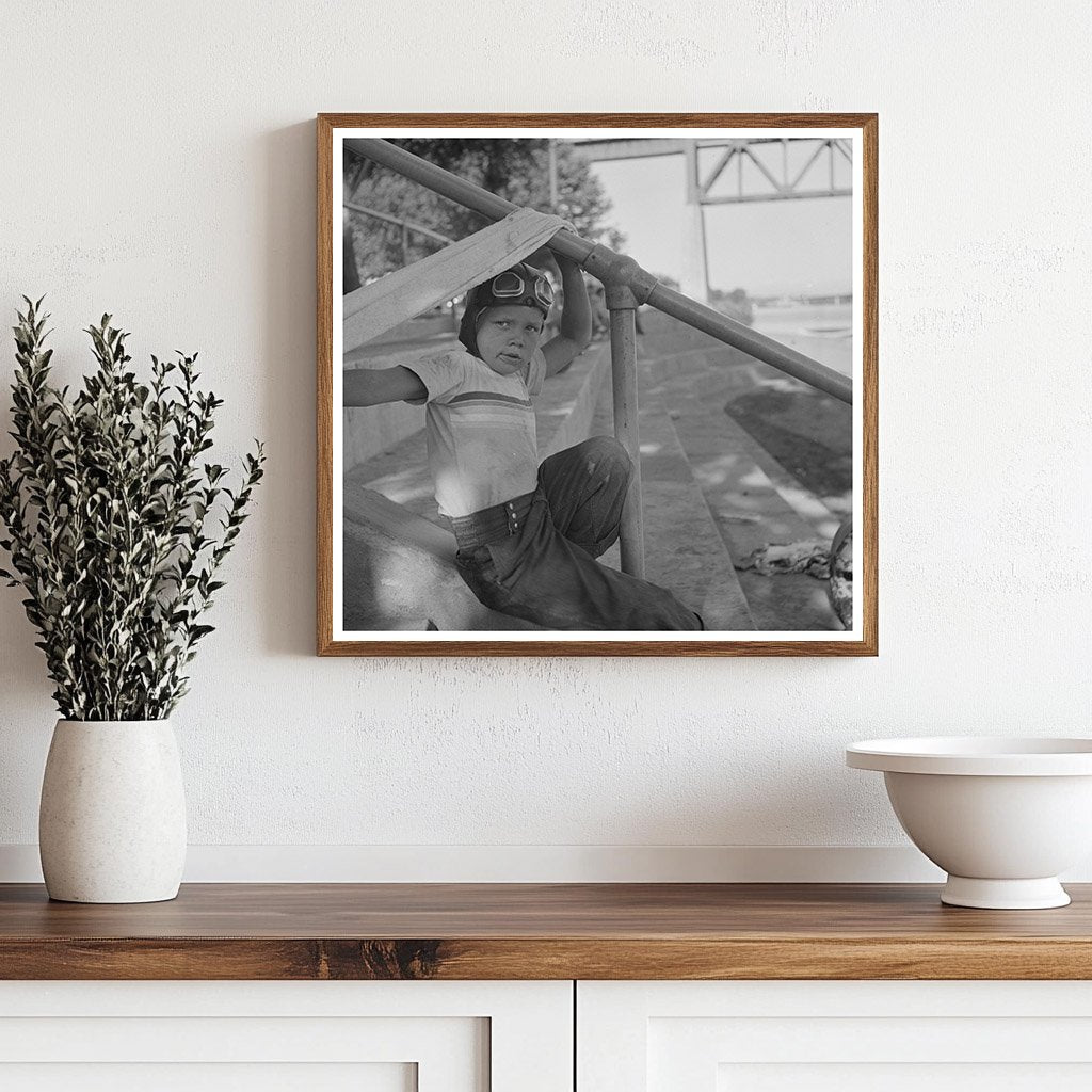 Child at Beach in Redding California June 1942 - Available at KNOWOL