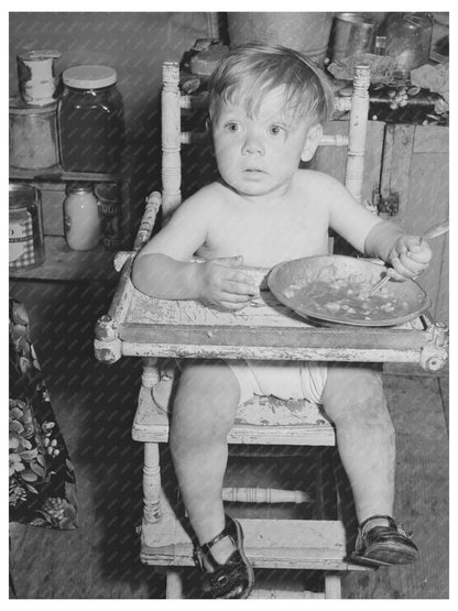 Child at Migratory Labor Camp Wilder Idaho May 1941 - Available at KNOWOL