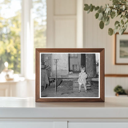 Child by Trailer Home in Weslaco Texas 1939 - Available at KNOWOL