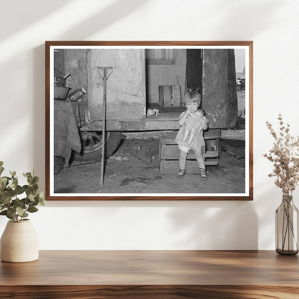 Child by Trailer Home in Weslaco Texas 1939 - Available at KNOWOL