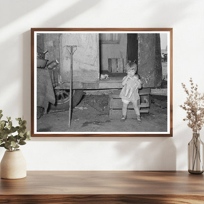 Child by Trailer Home in Weslaco Texas 1939 - Available at KNOWOL