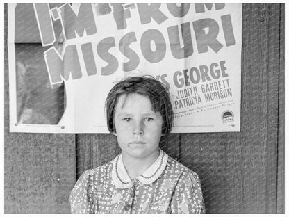 Child Flood Refugee April 1939 Westley California - Available at KNOWOL