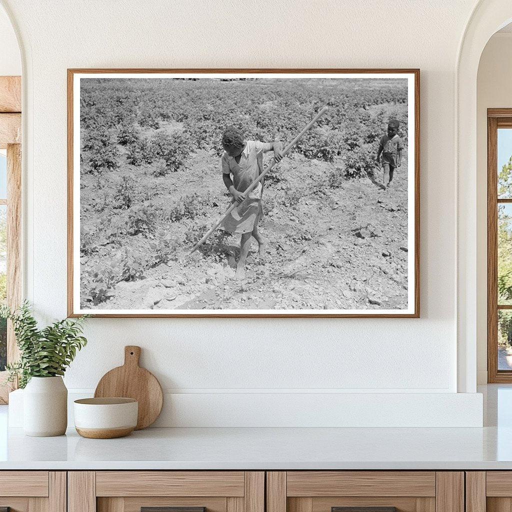 Child Gardening on Sharecropper Farm May 1938 Missouri - Available at KNOWOL