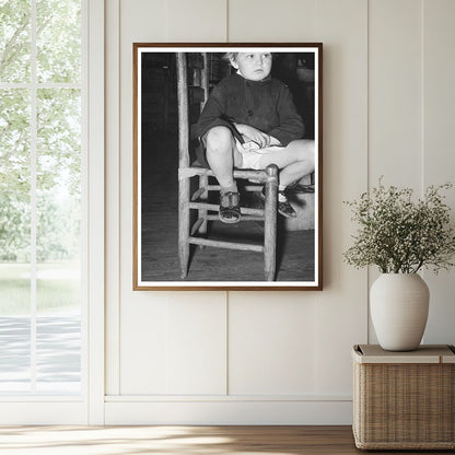 Child in Abandoned Church Laurel Mississippi January 1939 - Available at KNOWOL