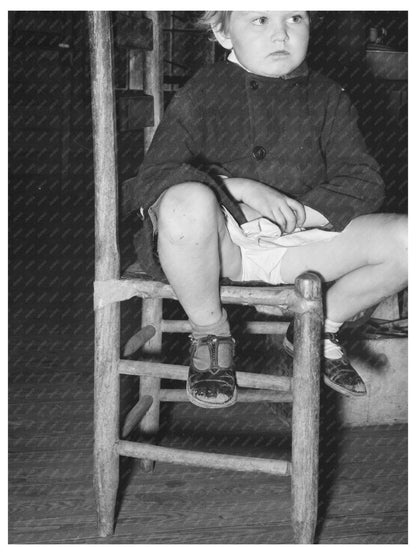 Child in Abandoned Church Laurel Mississippi January 1939 - Available at KNOWOL