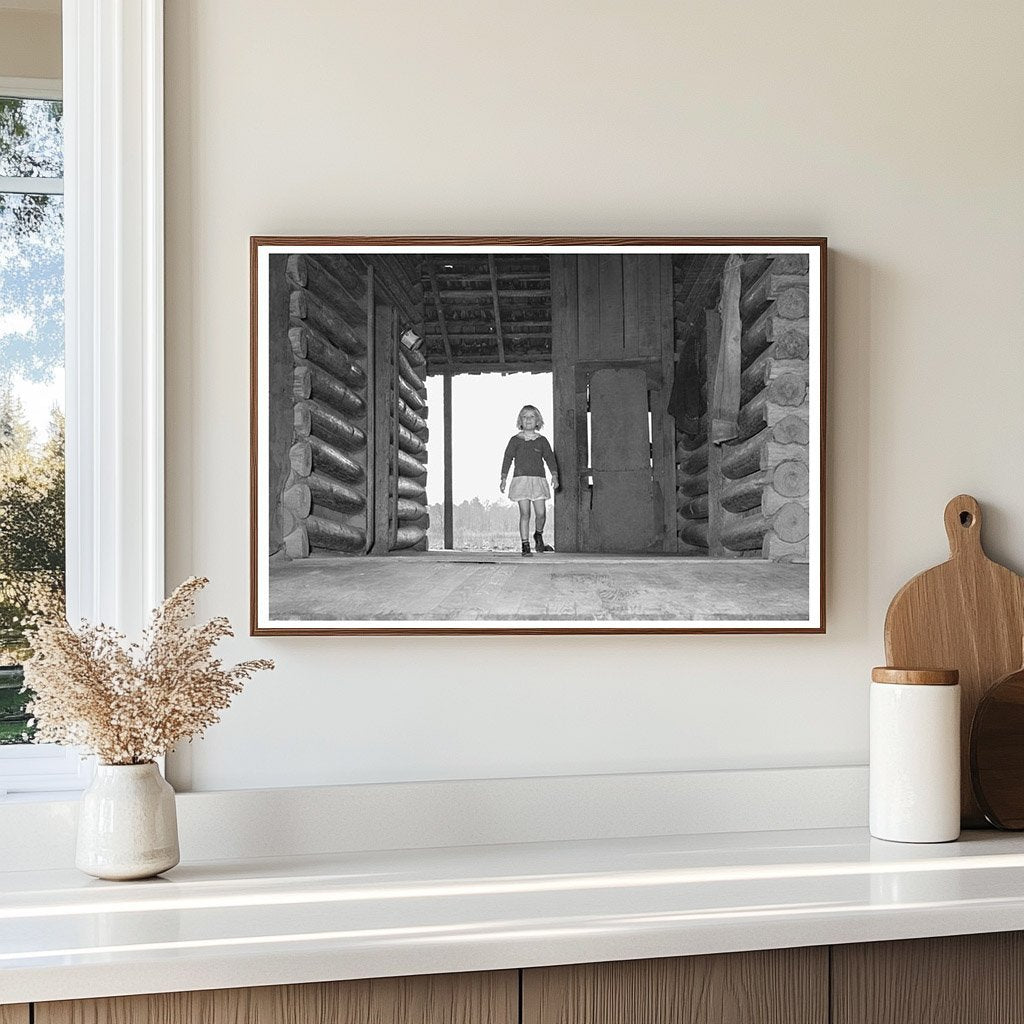 Child in Dog Trot Cabin Laurel Mississippi 1939 - Available at KNOWOL