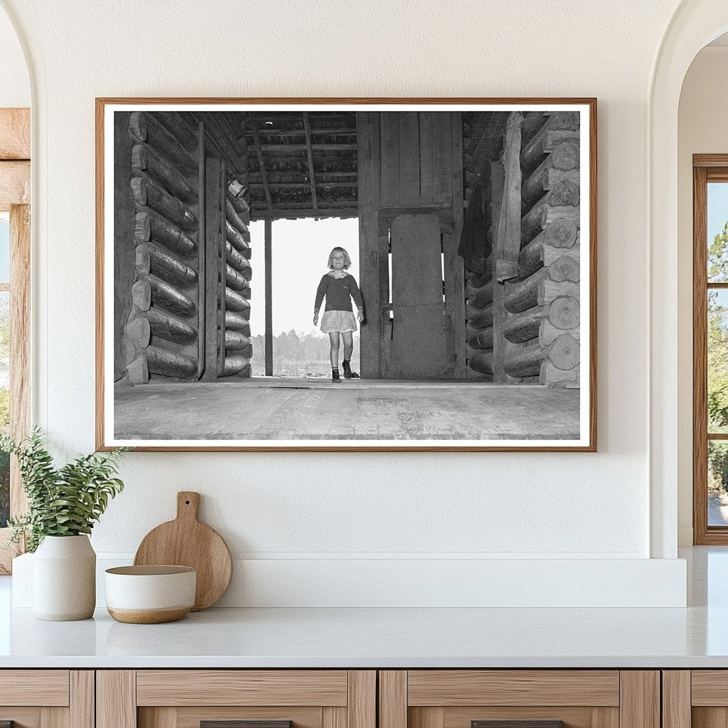 Child in Dog Trot Cabin Laurel Mississippi 1939 - Available at KNOWOL