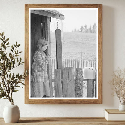 Child in Doorway of Home Near Silk Lake Michigan 1937 - Available at KNOWOL