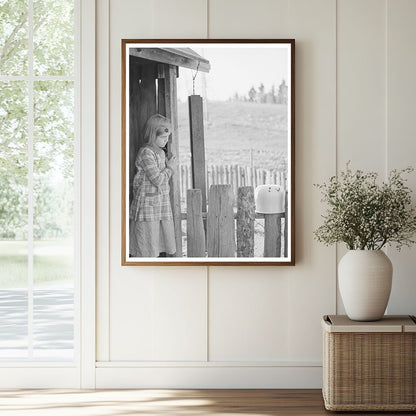 Child in Doorway of Home Near Silk Lake Michigan 1937 - Available at KNOWOL