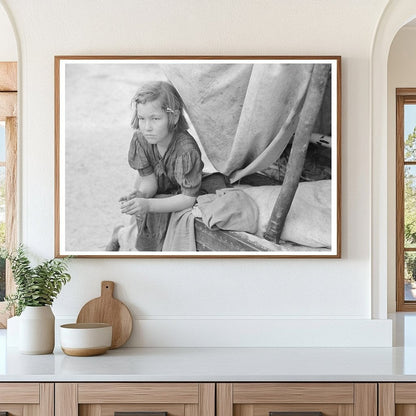 Child in Makeshift Playhouse Harlingen Texas February 1939 - Available at KNOWOL