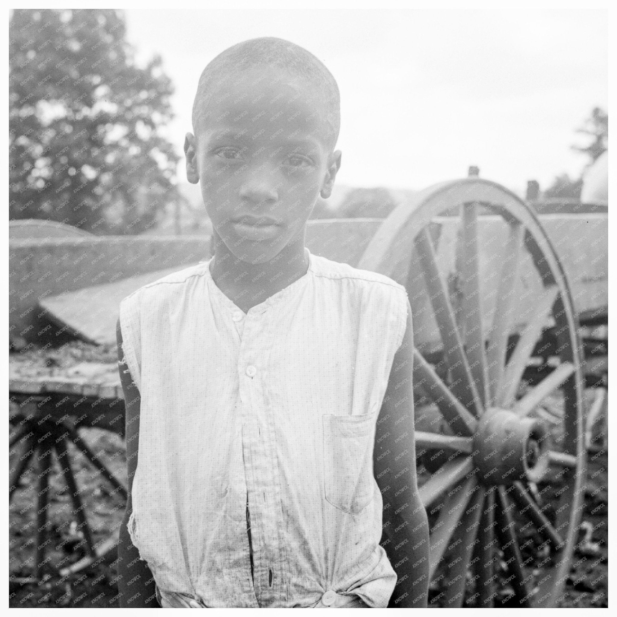 Child in Mississippi Delta July 1936 Vintage Photograph - Available at KNOWOL