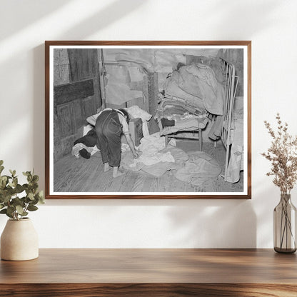 Child in Shack Bedroom New Madrid County May 1938 - Available at KNOWOL