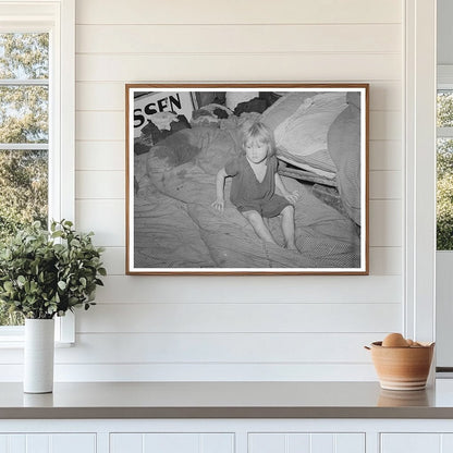 Child in Shack Home at Mays Avenue Camp Oklahoma 1939 - Available at KNOWOL