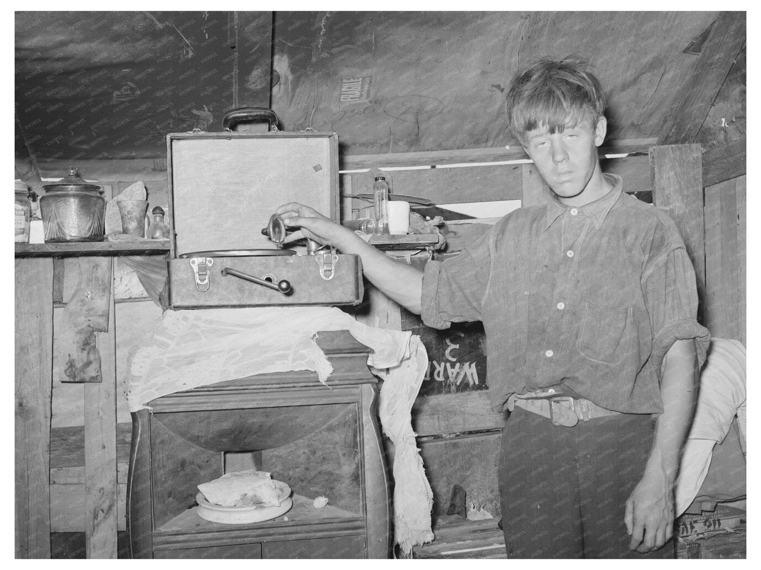 Child of Camp Resident Mays Avenue Oklahoma City 1939 - Available at KNOWOL