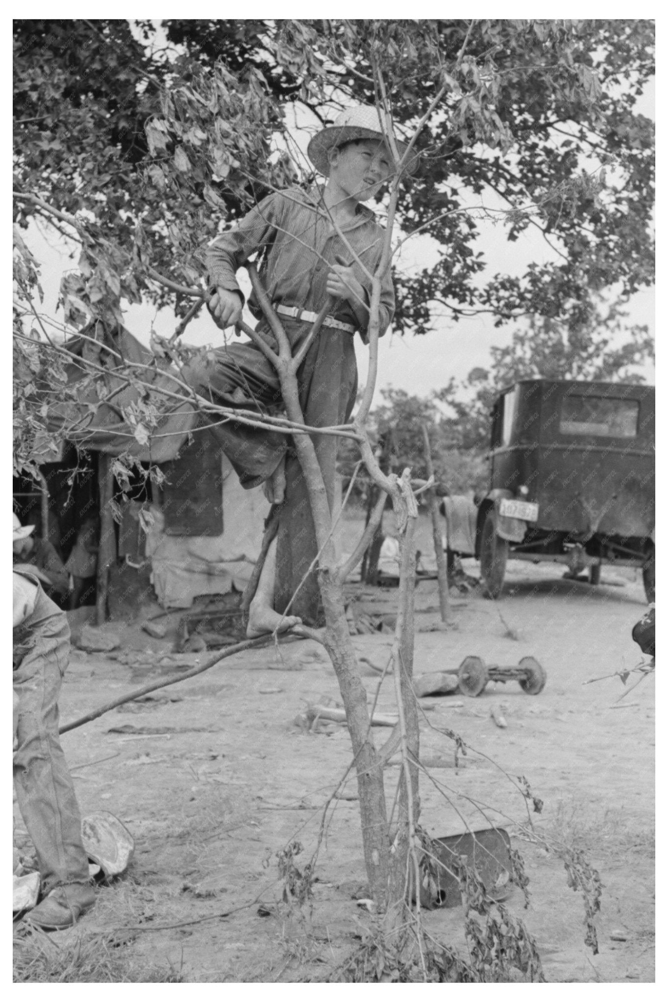 Child of Itinerant Statue Maker Sequoyah County 1939 - Available at KNOWOL