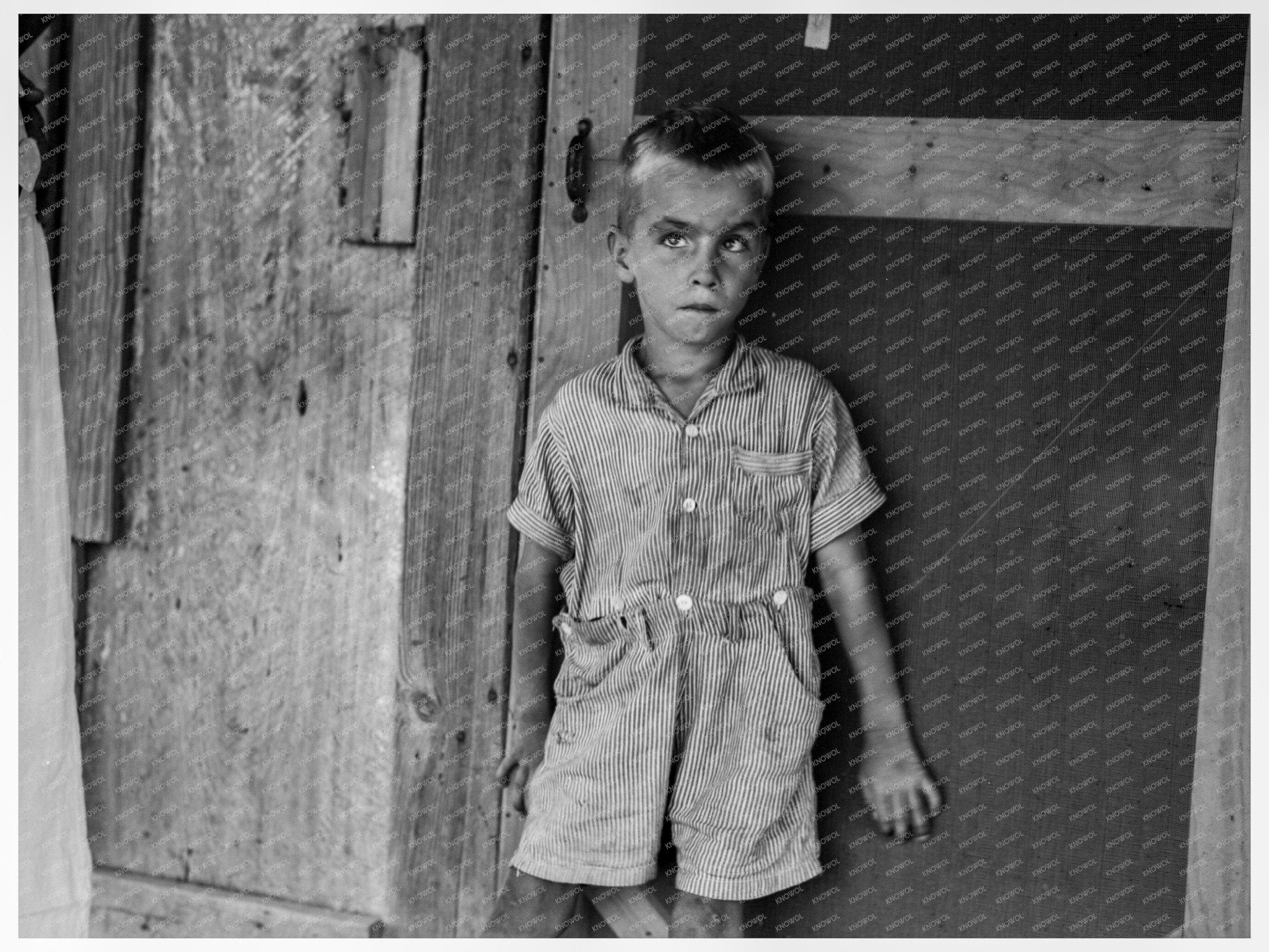 Child of Sharecropper Family in Mississippi 1937 - Available at KNOWOL