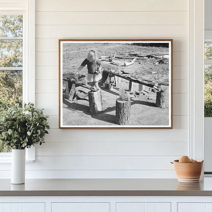Child of Sharecropper Playing in Laurel Mississippi 1939 - Available at KNOWOL