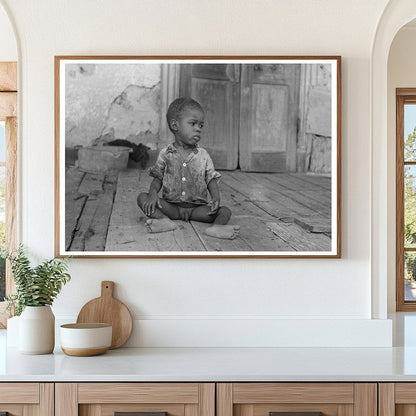 Child on Porch of Trepagnier Plantation 1938 - Available at KNOWOL