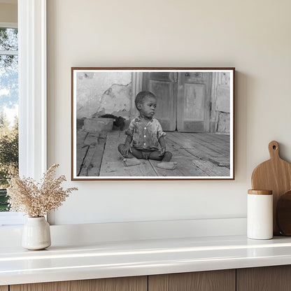 Child on Porch of Trepagnier Plantation 1938 - Available at KNOWOL