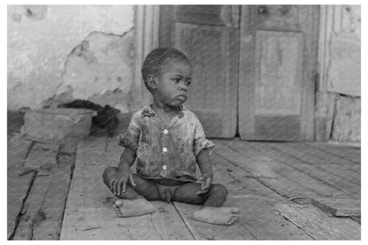 Child on Porch of Trepagnier Plantation 1938 - Available at KNOWOL