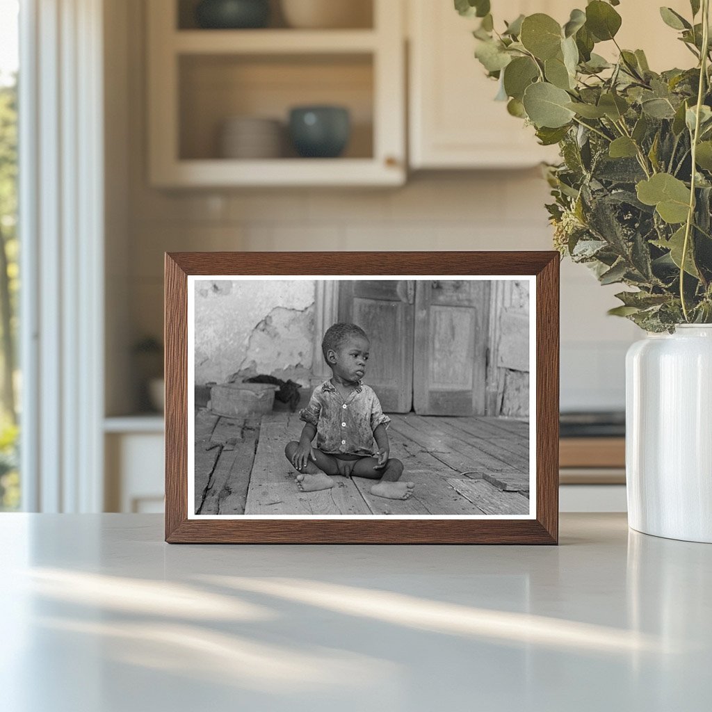 Child on Porch of Trepagnier Plantation 1938 - Available at KNOWOL