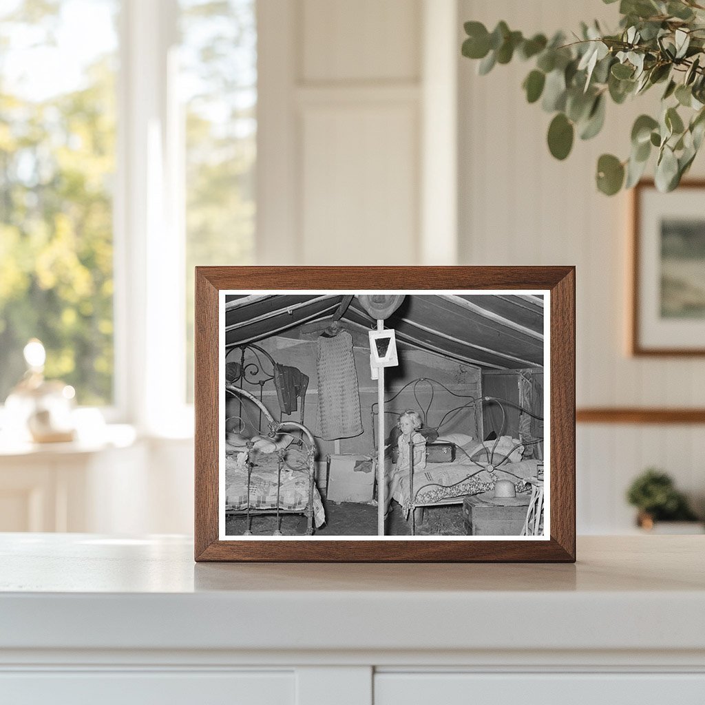 Child Outside Tent Home in Spiro Oklahoma June 1939 - Available at KNOWOL
