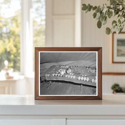 Child Refugee Napping in Tent City Illinois April 1937 - Available at KNOWOL