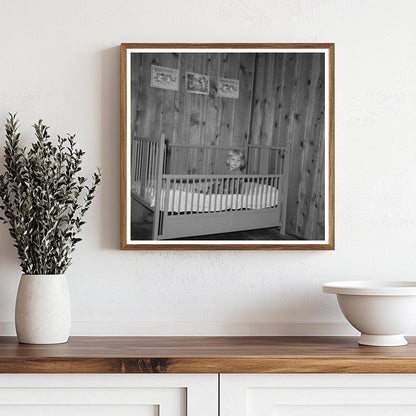 Child Resting in Bed at Farm Home Arkansas 1938 - Available at KNOWOL