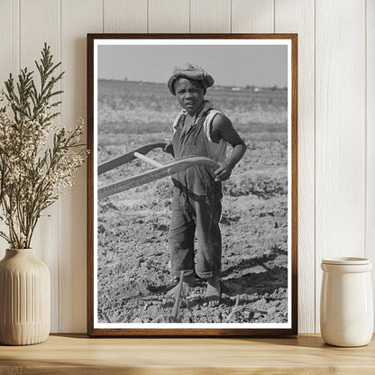 Child Sharecropper Cultivating Cotton New Madrid County 1938 - Available at KNOWOL