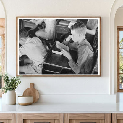 Child Studying in Southeast Missouri School 1938 - Available at KNOWOL