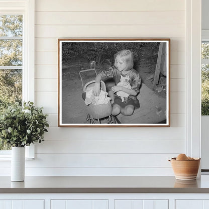 Child Visits Sister at Oklahoma City Camp July 1939 - Available at KNOWOL