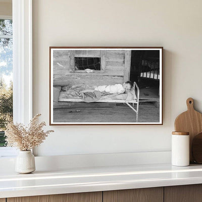 Child with Spinal Tuberculosis on Farm Porch June 1939 - Available at KNOWOL