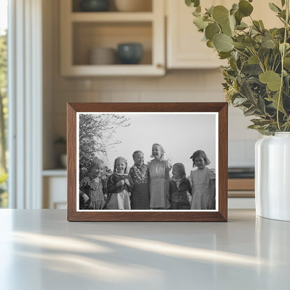 Children at Camelback Farms Phoenix Arizona February 1942 - Available at KNOWOL