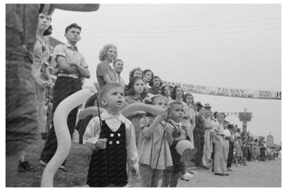 Children at National Rice Festival Parade Crowley Louisiana 1938 - Available at KNOWOL