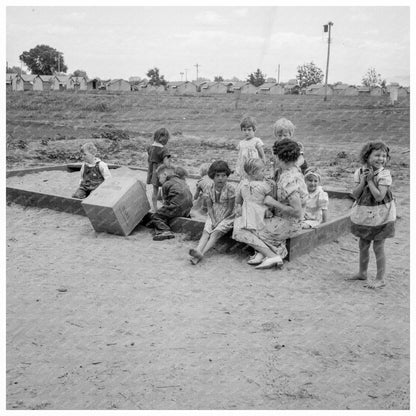 Children at Nursery School in Farm Camp May 1939 - Available at KNOWOL