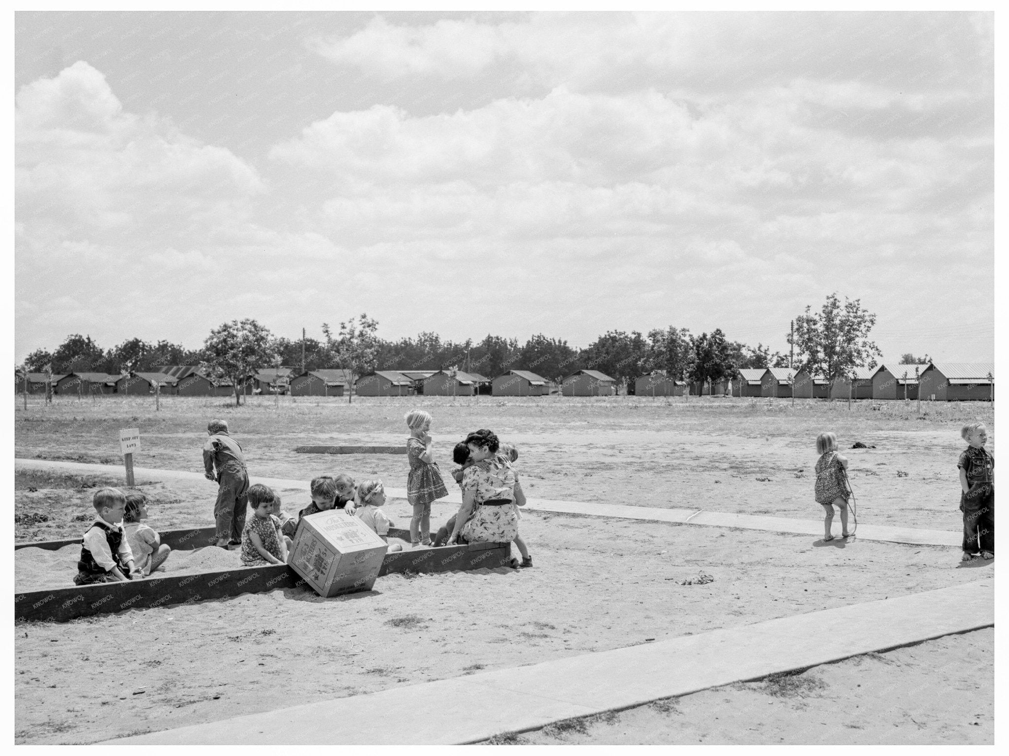 Children at Nursery School in Farm Security Camp 1939 - Available at KNOWOL