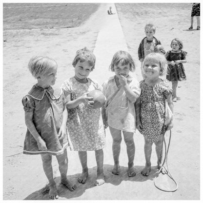 Children at Nursery School in FSA Camp May 1939 - Available at KNOWOL