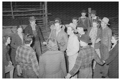 Children at Play Party in McIntosh County Oklahoma 1940 - Available at KNOWOL