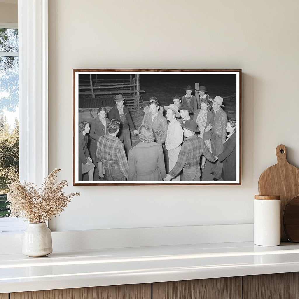 Children at Play Party in McIntosh County Oklahoma 1940 - Available at KNOWOL