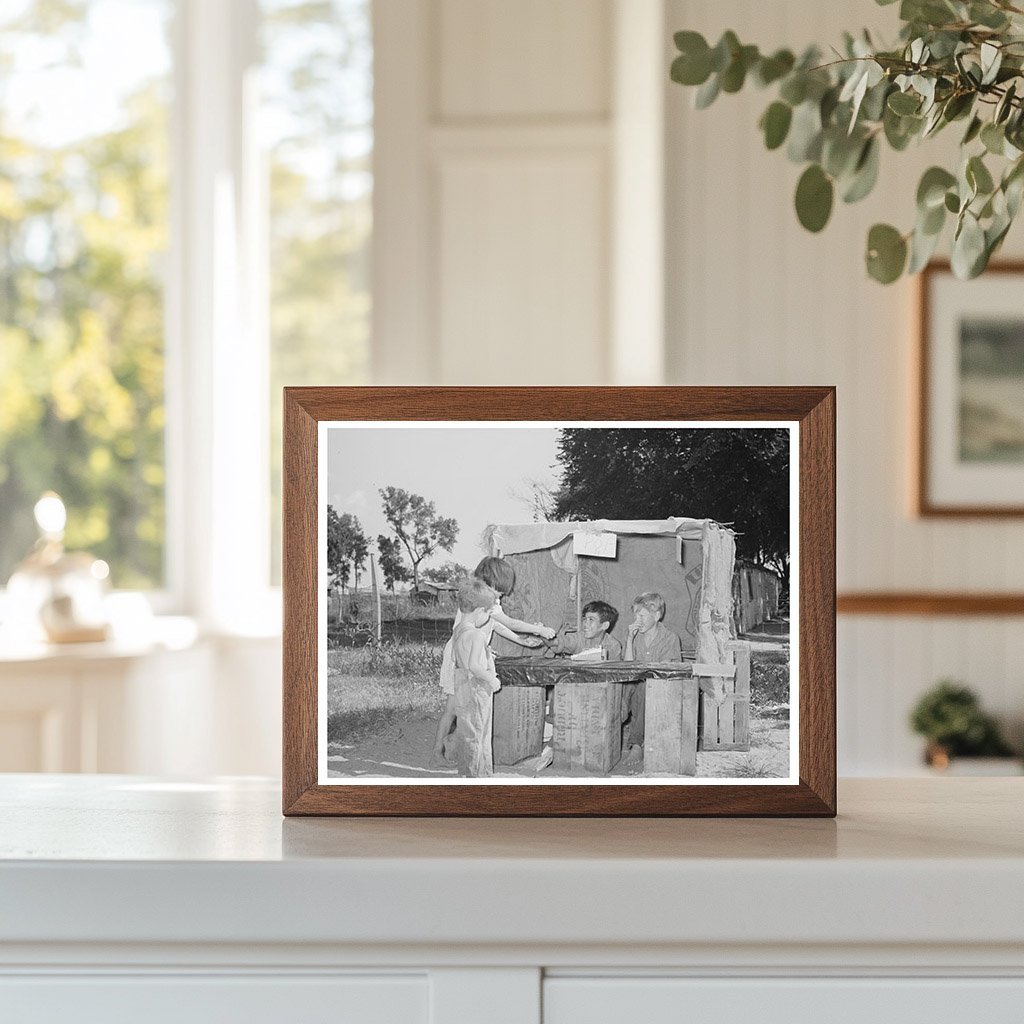 Children at Pop Stand in Oklahoma City July 1939 - Available at KNOWOL