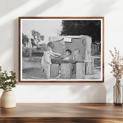 Children at Pop Stand in Oklahoma City July 1939 - Available at KNOWOL