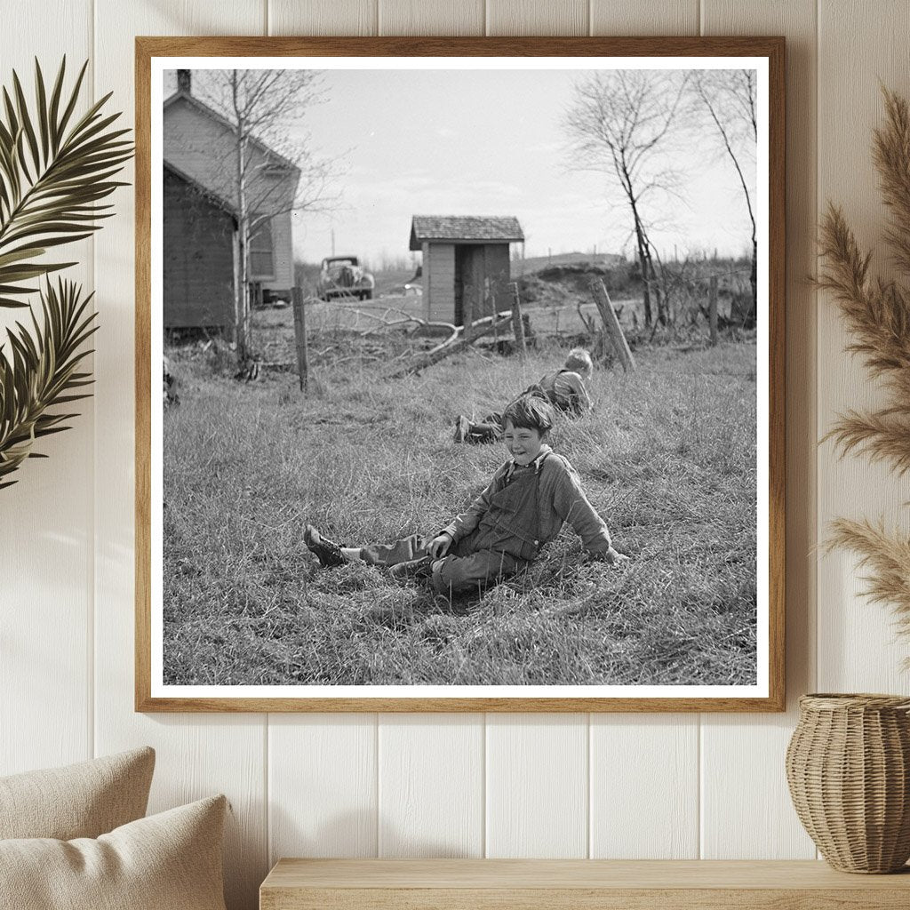 Children at Rural School Recess Tipler Wisconsin May 1937 - Available at KNOWOL