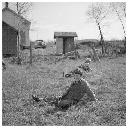 Children at Rural School Recess Tipler Wisconsin May 1937 - Available at KNOWOL