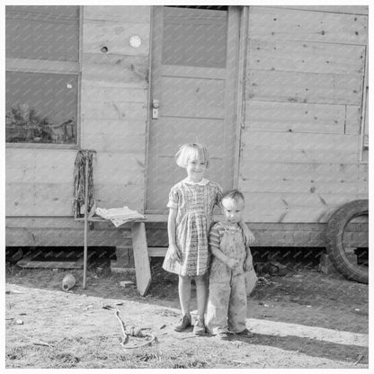 Children at Tent Entrance in Klamath Falls 1939 - Available at KNOWOL