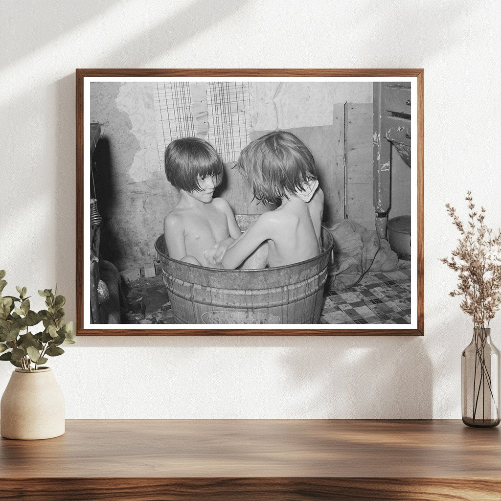 Children Bathe at Oklahoma City Community Camp July 1939 - Available at KNOWOL