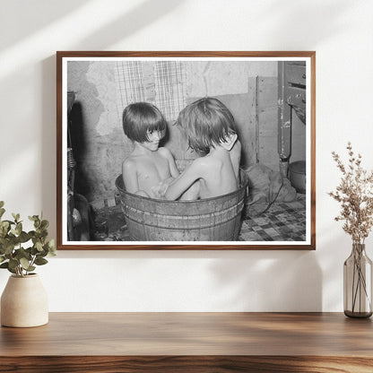 Children Bathe at Oklahoma City Community Camp July 1939 - Available at KNOWOL